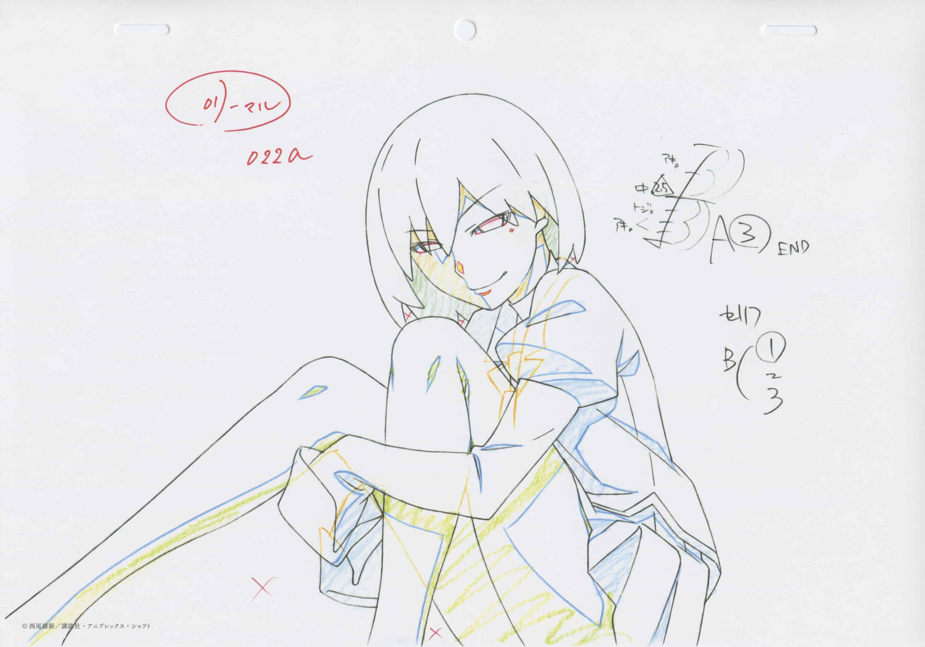 [会员][线稿集]終物語 Key Animation Collection[30P]