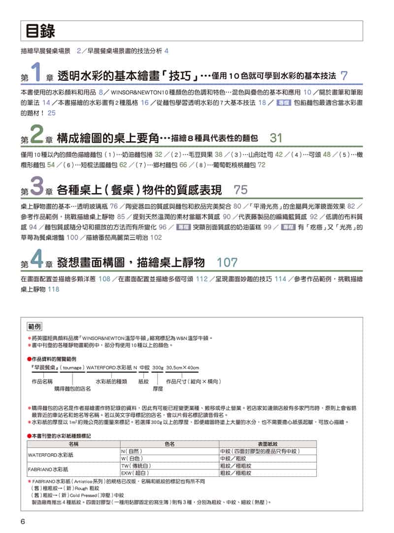 透明水彩的描绘技法 勾勒出桌上静物的美味 繁体中文版[128P]