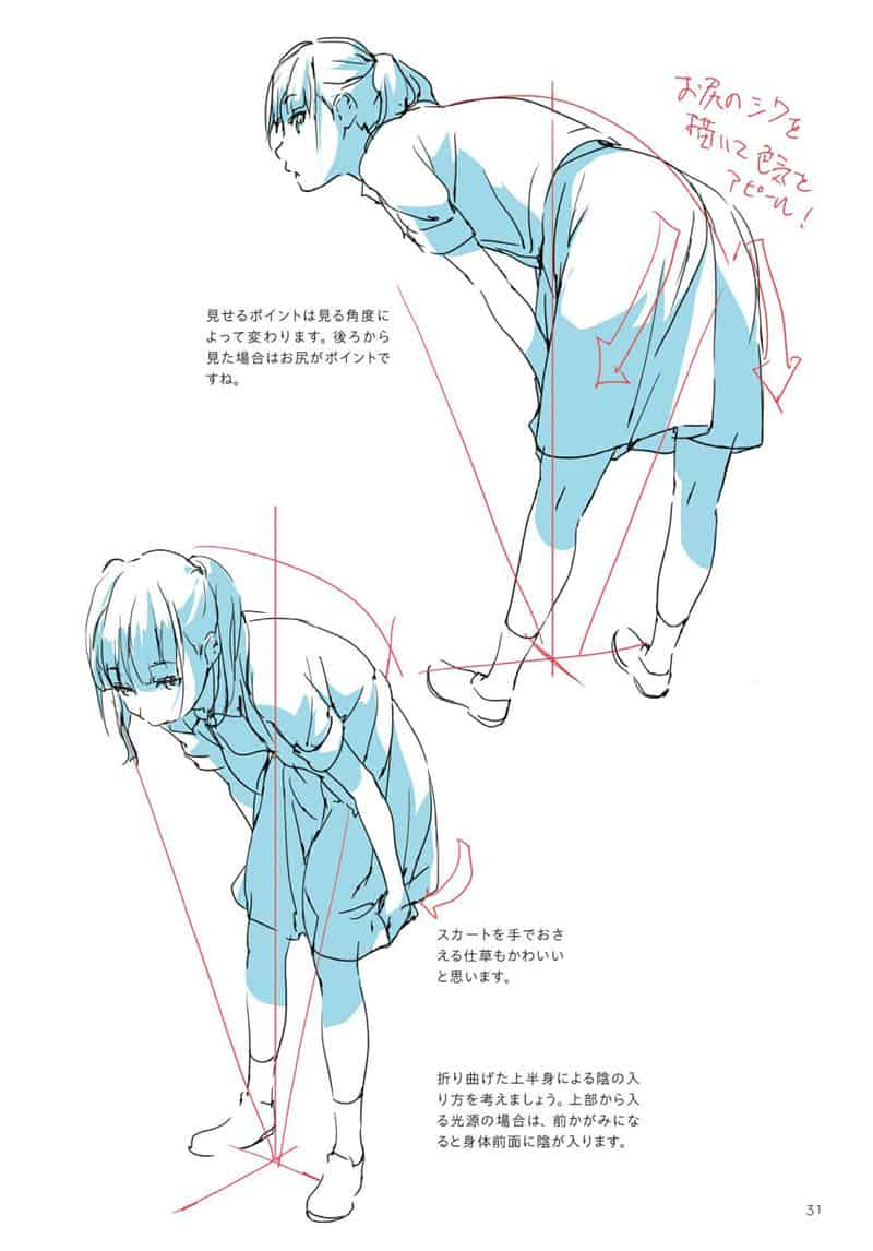 动画师的角色绘画技巧小贴士：人物篇[160P]