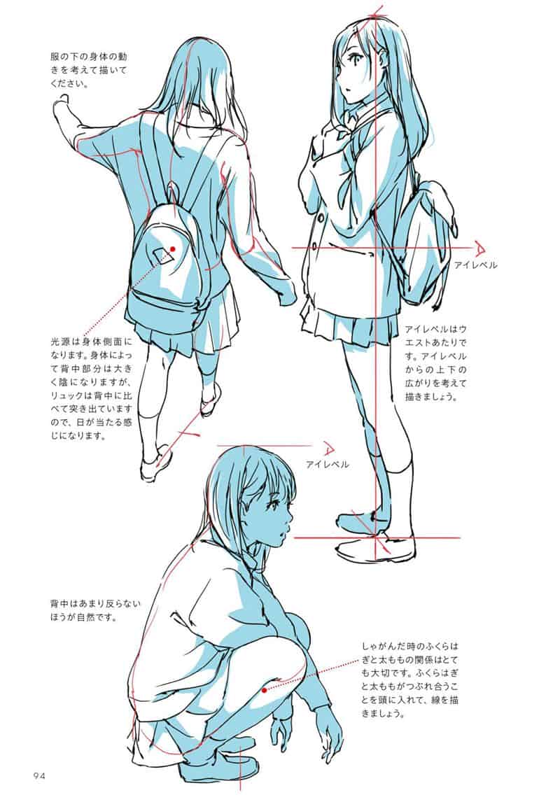 动画师的角色绘画技巧小贴士：人物篇[160P]