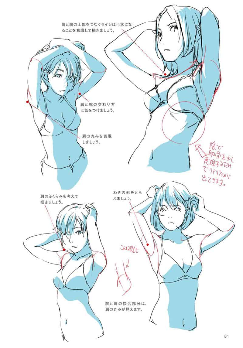 动画师的角色绘画技巧小贴士：部位篇[160P]