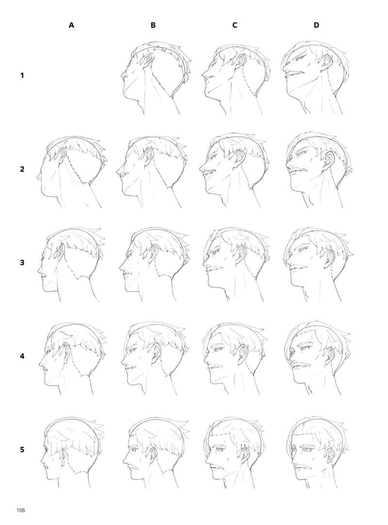 360度角色脸部绘画指南 人气插画师绘制的男女角色脸部参考图集 附带DVD特典[164P]