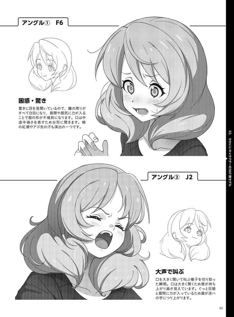 360度角色脸部绘画指南 人气插画师绘制的男女角色脸部参考图集 附带DVD特典[164P]