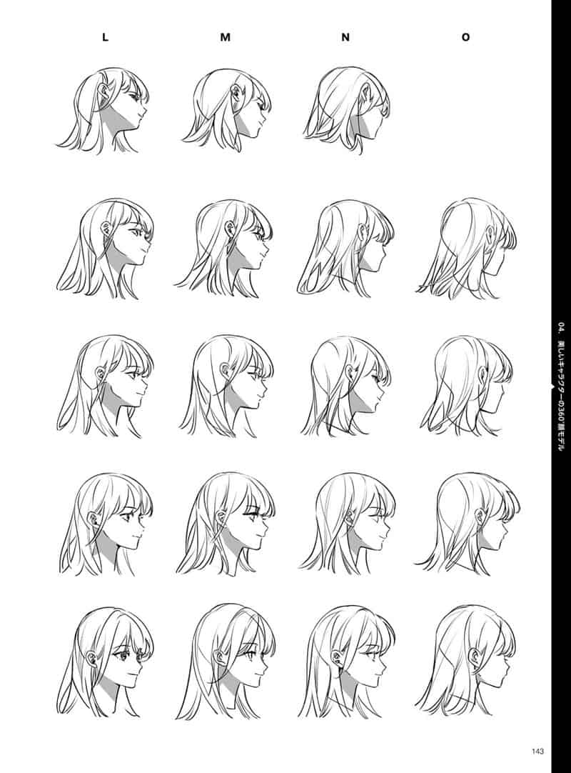 360度角色脸部绘画指南 人气插画师绘制的男女角色脸部参考图集 附带DVD特典[164P]