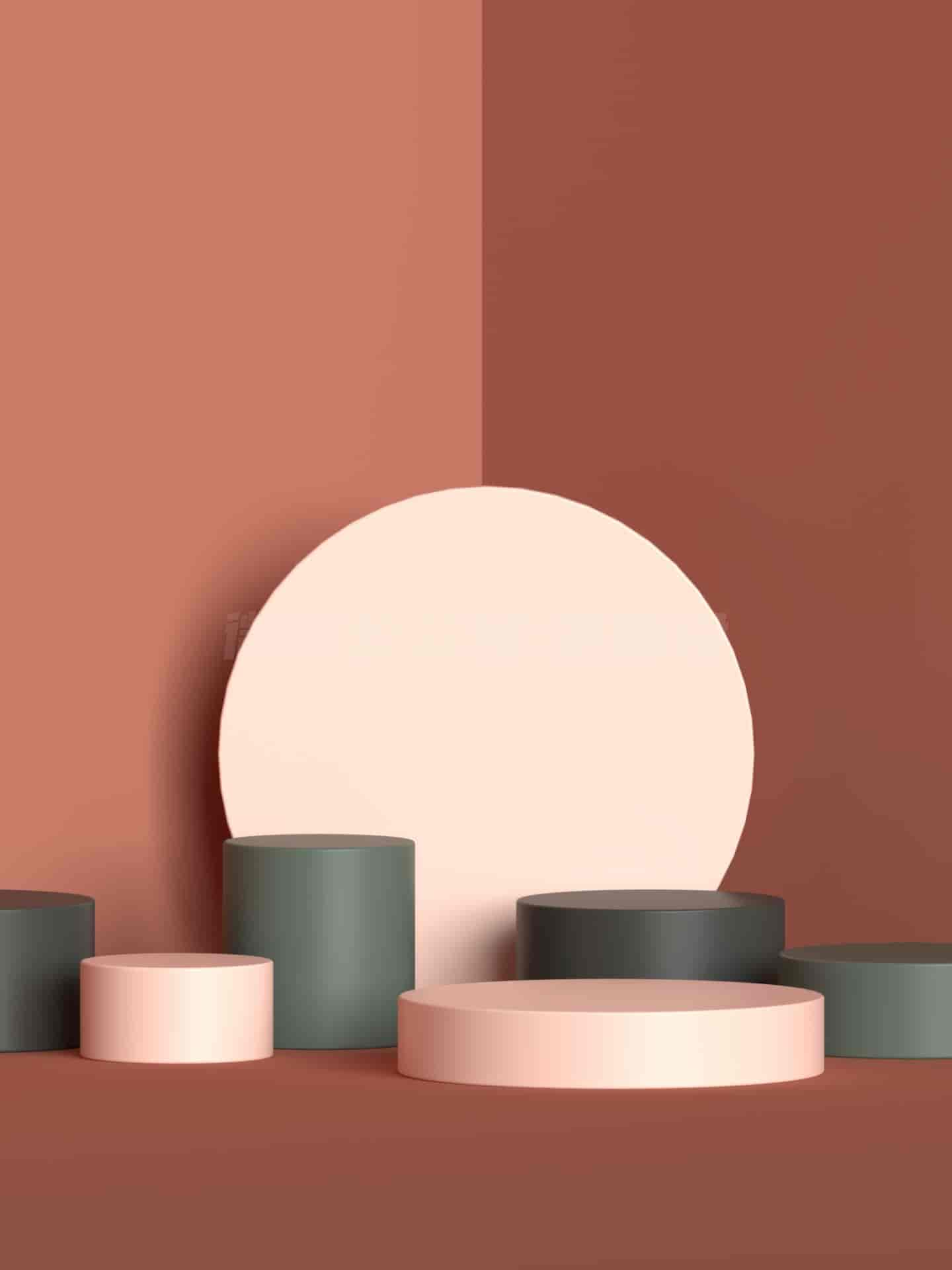 不会C4D？其实PS也可以做！（108款高端3D产品舞台背景素材）