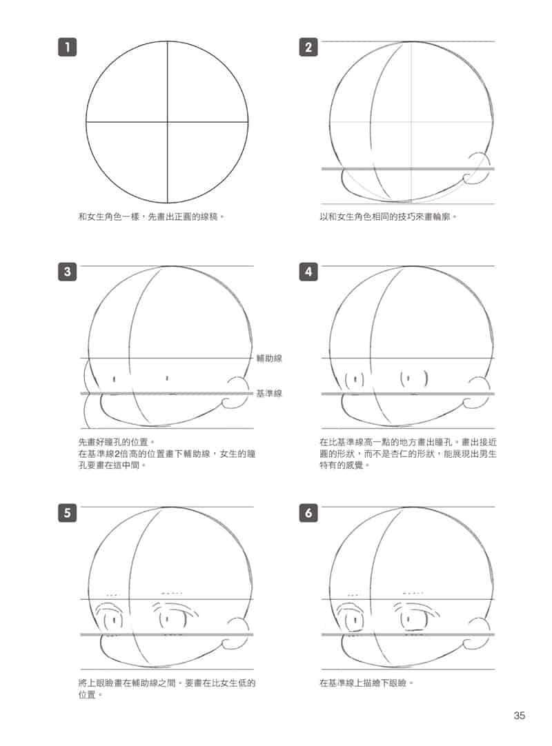 如何描绘不同头身比例的迷你角色：动作、姿势篇[177P]