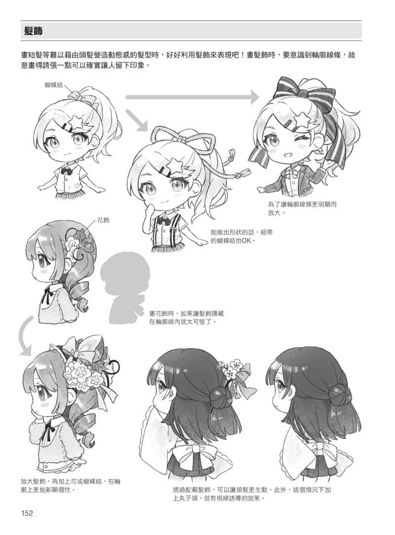 如何描绘不同头身比例的迷你角色：动作、姿势篇[177P]