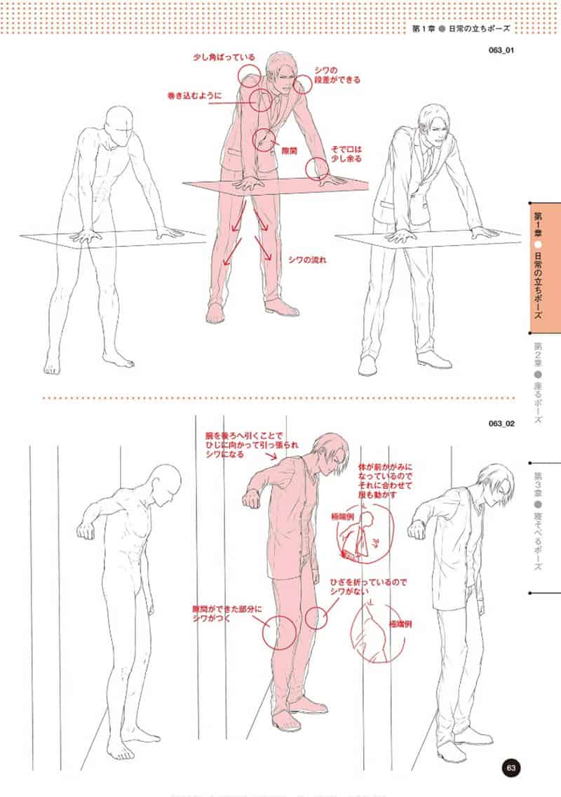 从赤身到穿衣 理解衣服的画法的换装姿势集[164P]