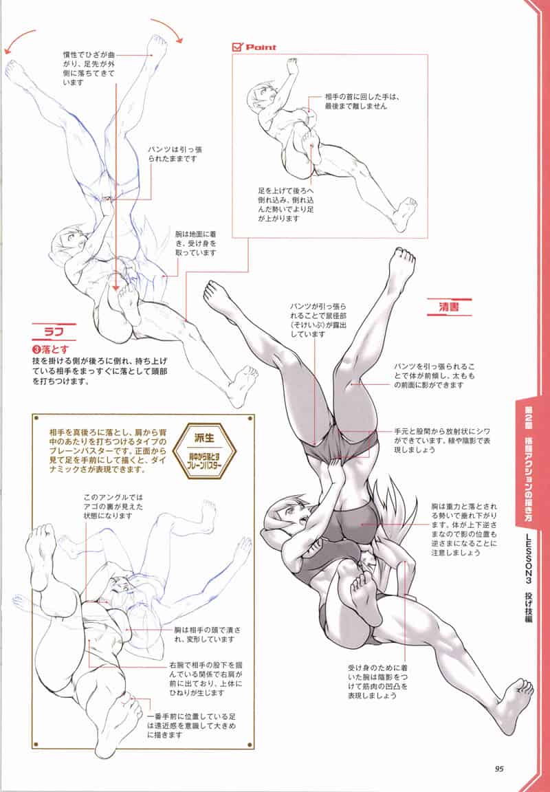 格斗与动作姿势绘画技巧集[150P]