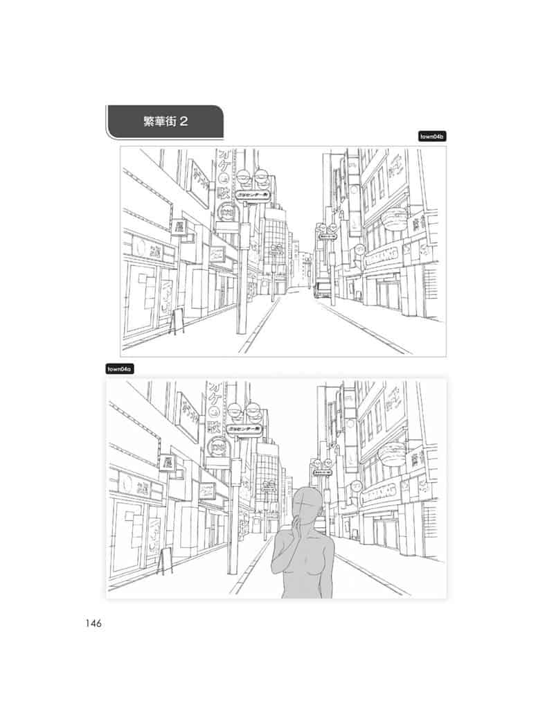带有角色姿势的背景集 基本的室内、城镇和自然篇 附带光盘内容[182P]