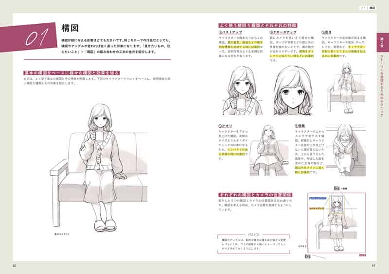 如何绘制带有故事感的背景角色插画 附带特典[82P]