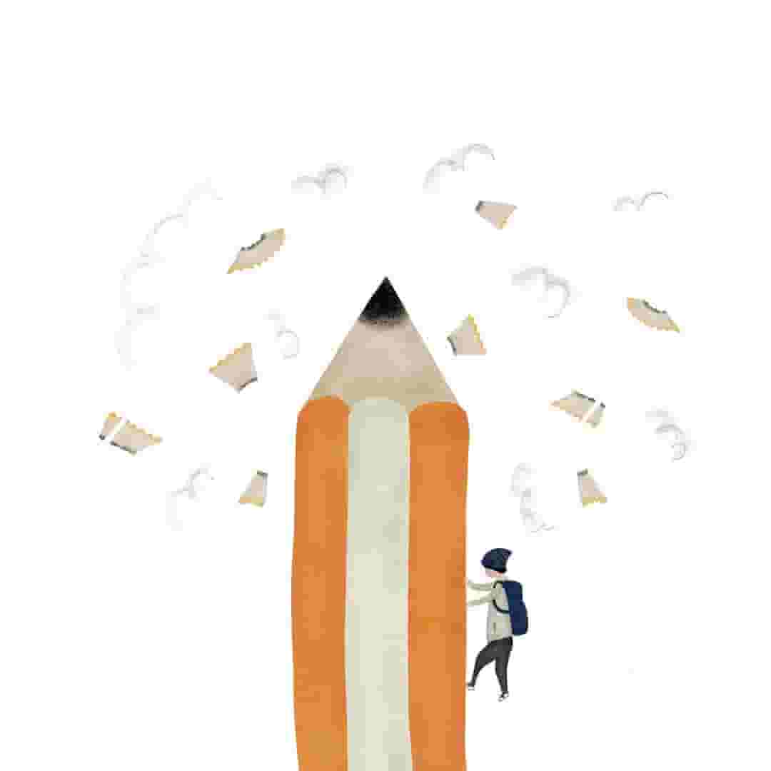 欧美简约插画临摹素材
