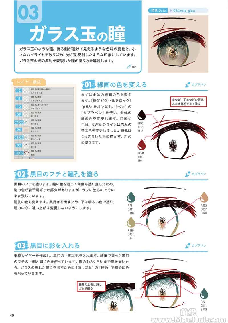 CLIP STUDIO PAINT PRO/EX 数码绘的眼睛百科全书 创造42种独特的上色风格 附带特典CSP笔刷[196P]
