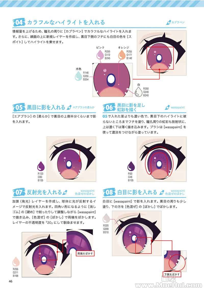 CLIP STUDIO PAINT PRO/EX 数码绘的眼睛百科全书 创造42种独特的上色风格 附带特典CSP笔刷[196P]