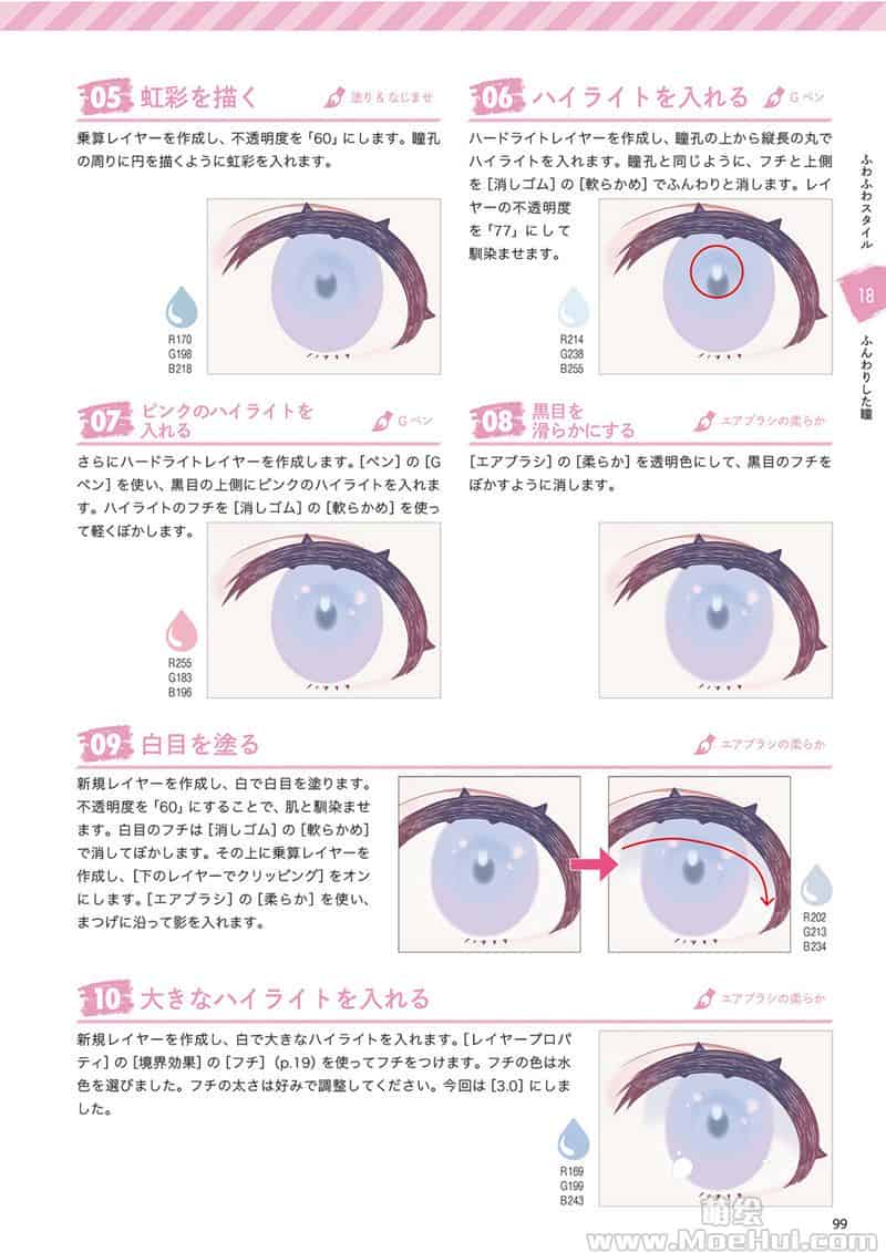 CLIP STUDIO PAINT PRO/EX 数码绘的眼睛百科全书 创造42种独特的上色风格 附带特典CSP笔刷[196P]
