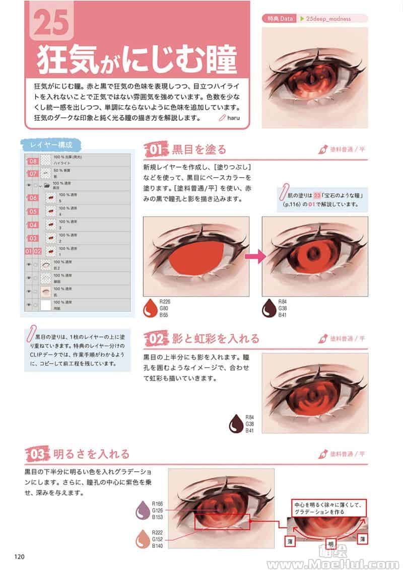 CLIP STUDIO PAINT PRO/EX 数码绘的眼睛百科全书 创造42种独特的上色风格 附带特典CSP笔刷[196P]