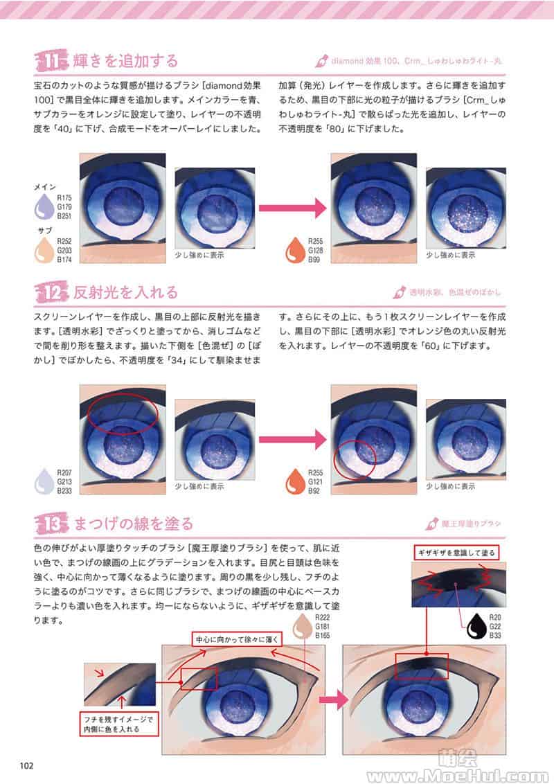 CLIP STUDIO PAINT PRO/EX 数码绘的眼睛百科全书 创造42种独特的上色风格 附带特典CSP笔刷[196P]